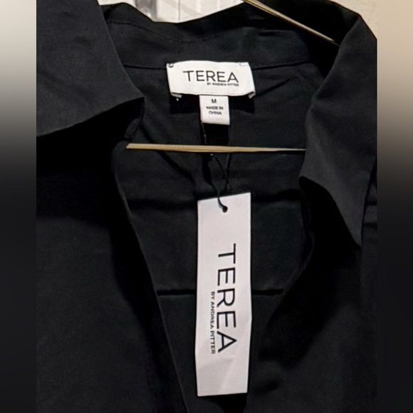 TEREA Women's Raina Draped Crossover Maxi Dress Sz M - Picture 7 of 8